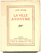 La ville anonyme - 1925